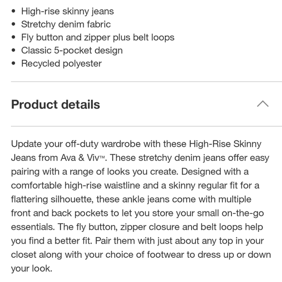 High Rise Skinny Jeans - Picture 4 of 9